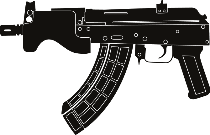 Ak 47 One Gun Svg Vector Ak 47 One Gun Clip Art Svg Clipart Images