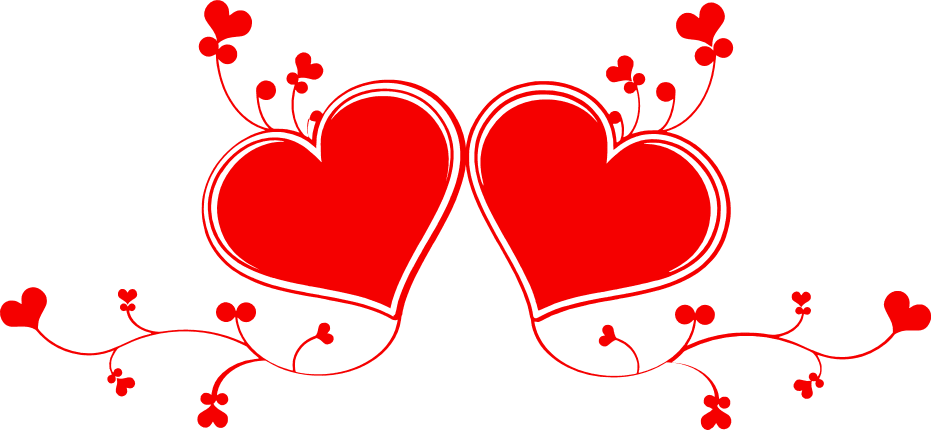 double hearts clip art