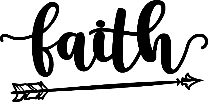 faith arrow sign, home decor free svg file - SVG Heart