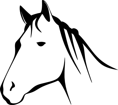 free horse head clipart