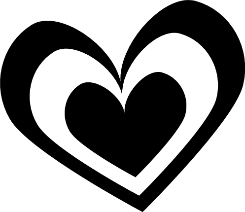 free clipart double hearts