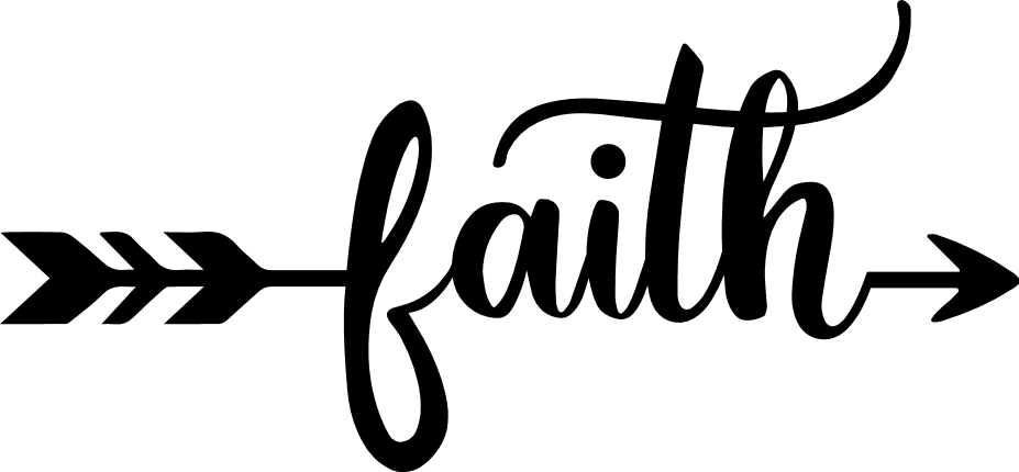 faith sign and arrow - free svg file for members - SVG Heart