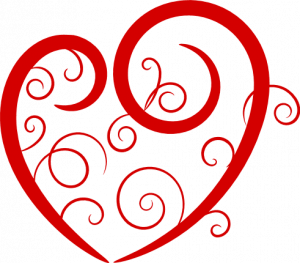 decorative swirly heart - free svg file for members - SVG Heart