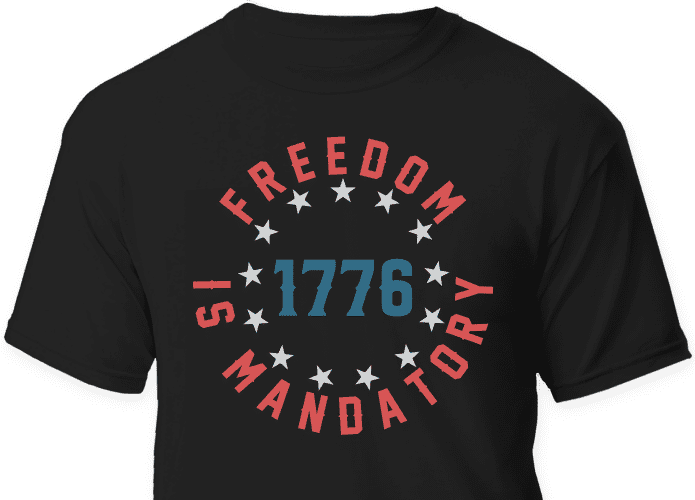 freedom is mandatory 1776 free svg file image - SVG Heart