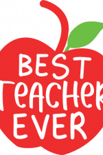 best teacher ever sign in an apple free svg file image - SVG Heart