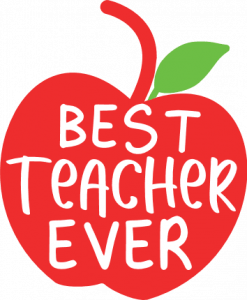 best teacher ever sign in an apple free svg file image - SVG Heart