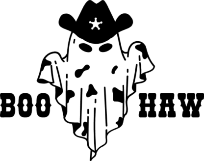 boo haw ghost, halloween - free svg file for members - SVG Heart