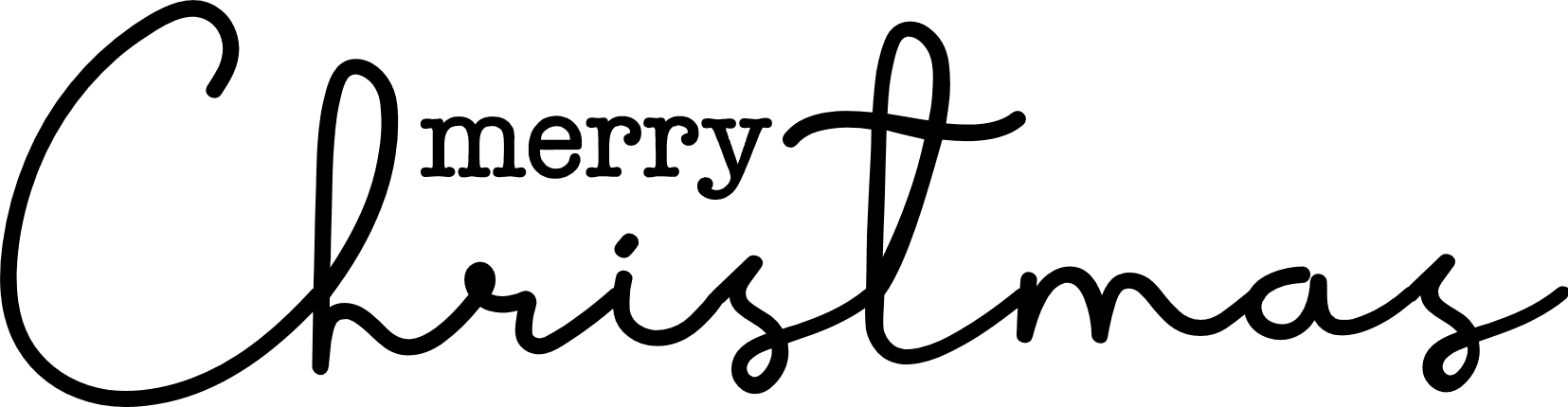 merry christmas sign, handwritten - free svg file for members - SVG Heart