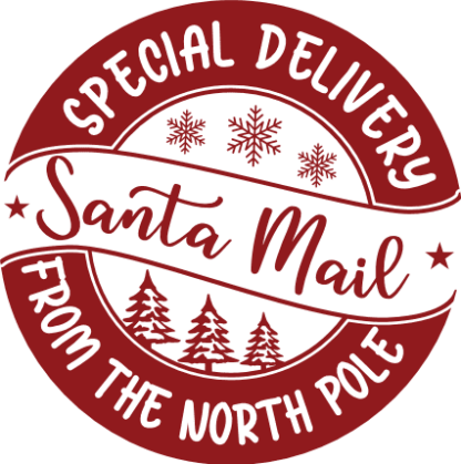 santa mail, christmas - free svg file for members - SVG Heart