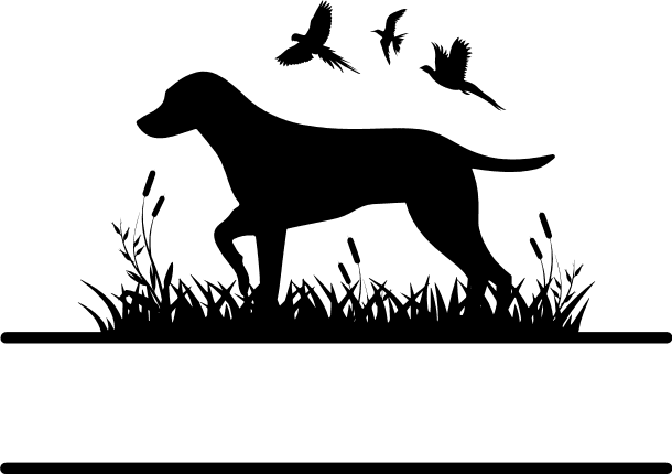 pointing dog silhouette