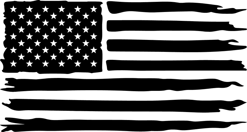 ragged usa flag, patriotic - free svg file for members - SVG Heart