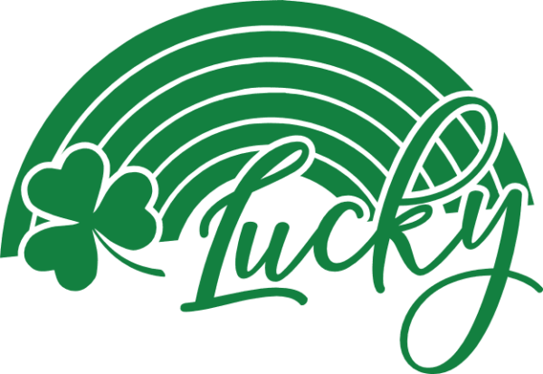 Lucky Shamrock Rainbow, clover leaves, st patricks day shirt - free svg