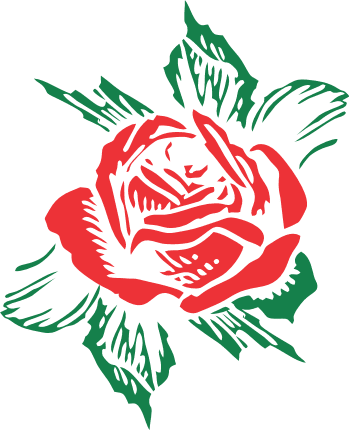 Rose flower, clipart images, free svg file - SVG Heart