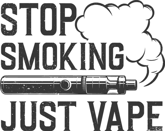 Stop smoking, just vape, vaping shirt design, funny free svg file - SVG Heart