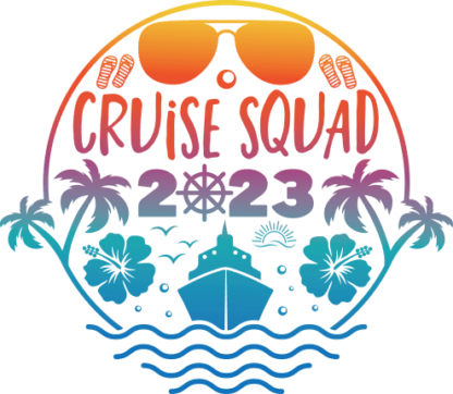Cruise squad, 2023, PNG for sublimation, Nautical t-shirt design - free ...