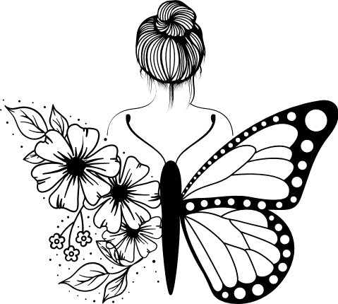 TT half flower half butterfly | Butterfly with flowers tattoo, Butterfly  hand tattoo, Flower tattoo drawings