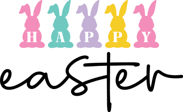 Happy easter, cute easter bunnies, easter decoration - free svg file ...