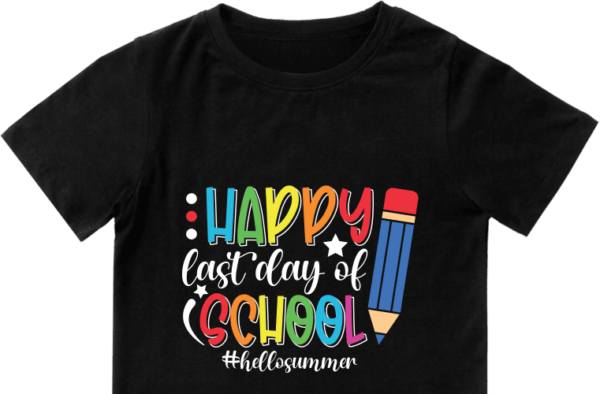 Happy Last Day Of School Hellosummer Tshirt Design Free Svg File For Members Svg Heart 8377