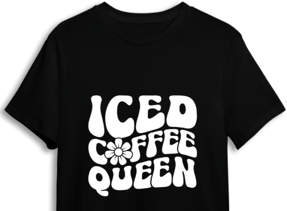Coffee Lover Tshirt Design Iced Coffee Queen Free Svg File For Members Svg Heart 