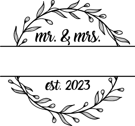 Wedding Logo, Wedding Monogram, Wedding Monogram Logo, Luxury Wedding Logo,  Custom Wedding Logo, Wedding Svg, Blog Logo, Monogram Frame SVG