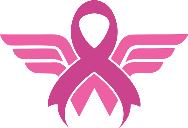 pink ribbon in woman figure breast cancer silhouette style icon
