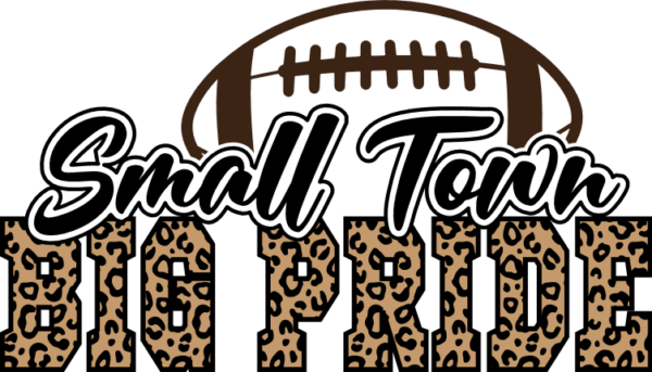 Small town, big pride, leopard skin, football day tshirt design - free ...