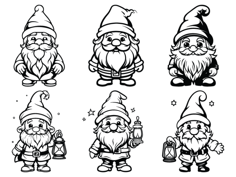 Christmas gnomes svg bundle, Vector images - free svg file for members ...