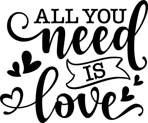 All you need is love, valentine's day sweatshirt design - free svg file ...