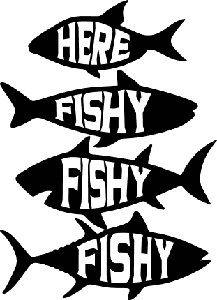 Here fishy, fishy fishy, free svg file for members, kids fishing