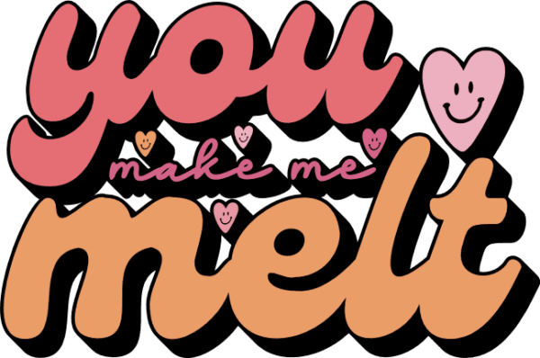 You make me melt free svg file for members, valentine's day svg for ...