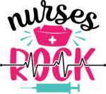 Nurses rock free svg file for members, heart wave, funny shirt design ...