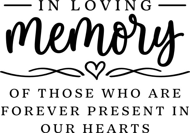 In Loving Memory Of, Custom Name Free Svg File For Members