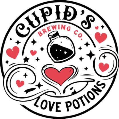 Cupid’s Love Potions, Brewing Co. Free SVG File for Members - Valentine’s day design