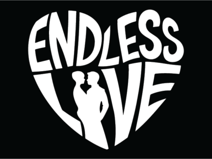 Endless Love Heart Free SVG File for Members - Valentine's Day Couple tshirt design