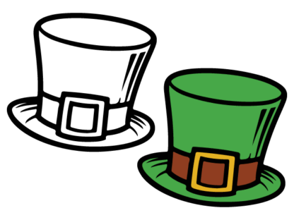 Leprechaun Hat Free SVG File for Members - St. Patrick’s Day clipart image