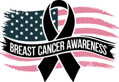 Grunge USA flag with ribbon Free SVG File for Members - Breast Cancer Awareness tshirt design