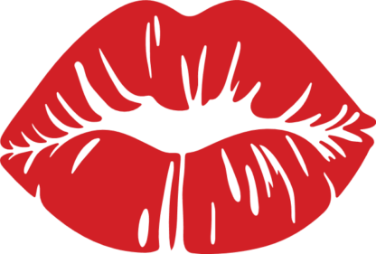 Sassy Lips Kiss Print Free SVG File for Members - Red Lips clipart image