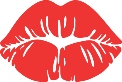 Sassy Red Lips Free SVG File for Members - Kiss Print clipart image