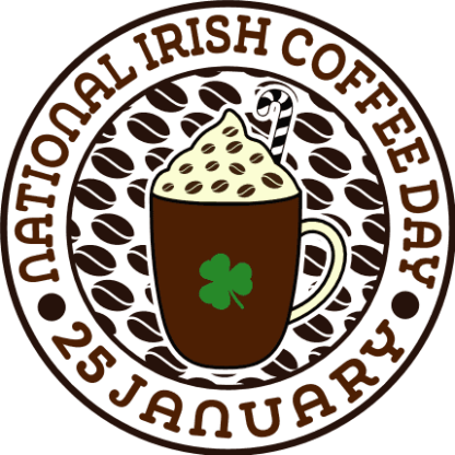 National Irish Coffee day Free SVG File for Members - 25 January, St. Patrick’s Design