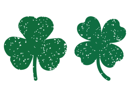 Distressed Clover leaf, shamrock Free SVG File - St. Patrick’s Day clipart