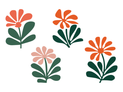 Colorful Blooming Wildflower Free SVG File bundle - floral clipart image