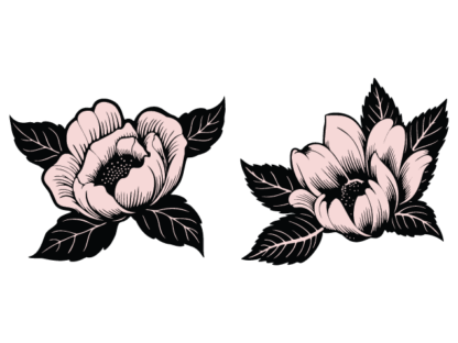 Classic Peony Flower Free SVG File for Members - Beautiful floral clipart image