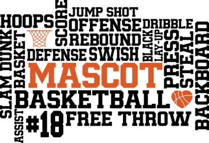 Mascot Basketball, hoops, slam dunk Free SVG File for Members - Basketball Fan Hoodie Design