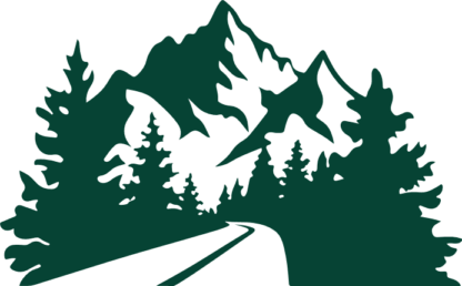 Mountain, Forest landscape Free SVG File - Nature wall art