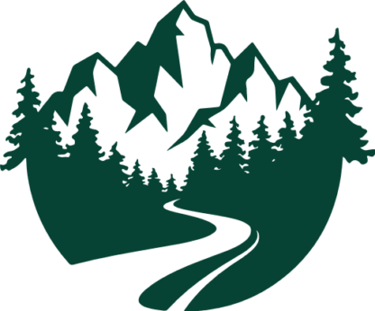 Mountain and forest landscape Free SVG File for Members - Nature wall sticker