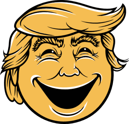 Donald Trump Cartoon Face Free SVG File for Members - Funny Political sticker