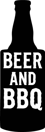 Beer bottle and BBQ Free SVG File – barbecue party sticker