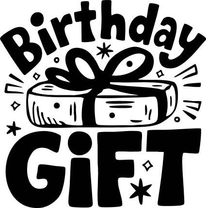 Birthday Gift sign Free SVG File for Members – party decor