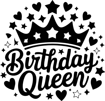 Birthday Queen Free SVG File for Members – birthday hoodie design