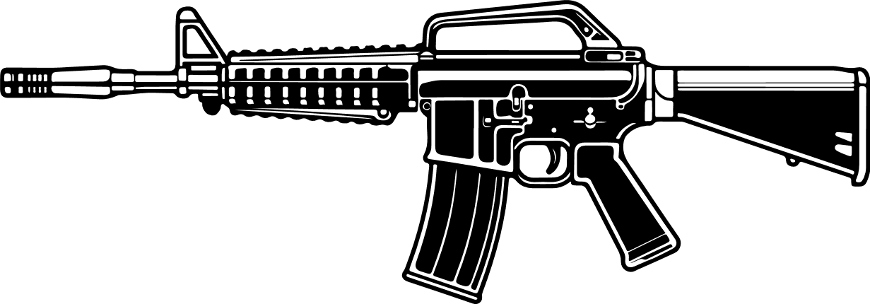 Rifle Gun Free SVG File for Members – weapon clipart image